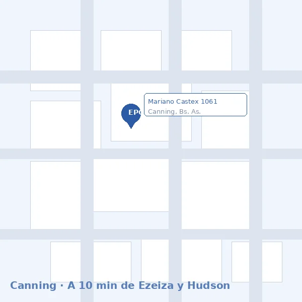 Mapa de ubicación del colegio en Canning